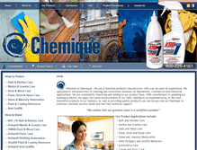 Tablet Screenshot of chemique.com